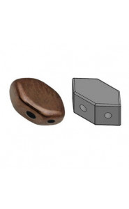 Les perles par Puca® Paros beads Dark bronze 23980/14415